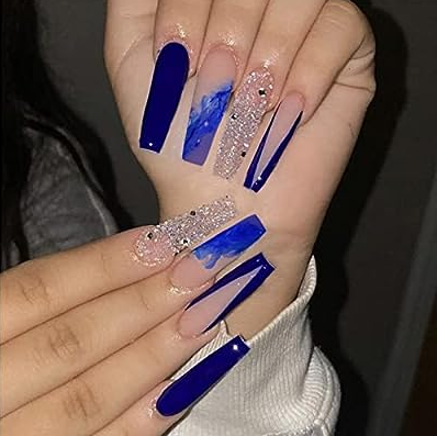 Best Blue And White Nails
