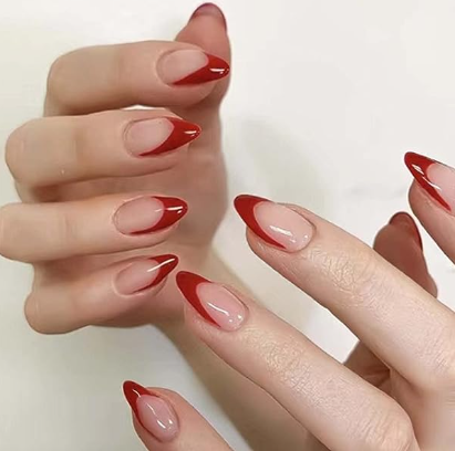 Best Red French Tip Nails