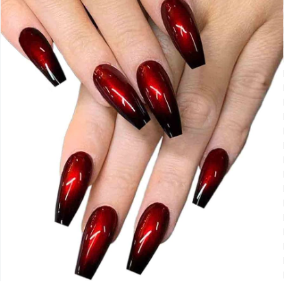 Best Red Ombre Nails