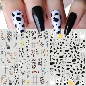 Cow Print Nails Image