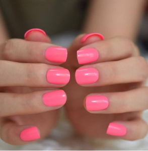 Hot Pink Nails  Image