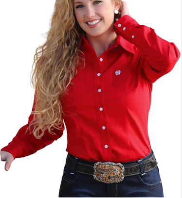 Best Red Button Up Shirt Womens
