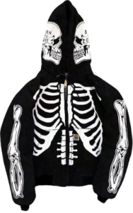 Skeleton Zip Up Hoodie near me