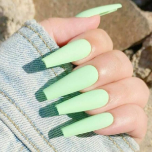 Mint Green Nails Image