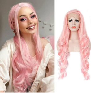 Pink Lace Front Wig Image