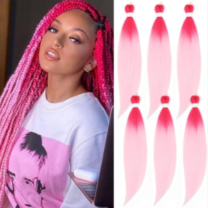 Pink Box Braids Image