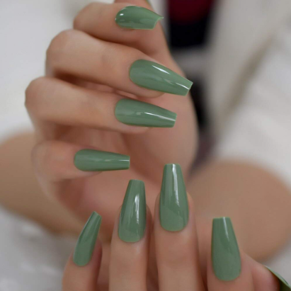 Best Olive Green Nails