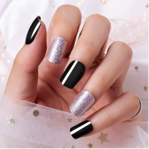 Black And Silver Nails near me