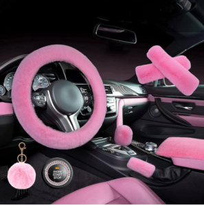 Fuzzy Steering Wheel Cover Image
