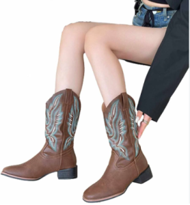 Wide Calf Cowboy Boots Image
