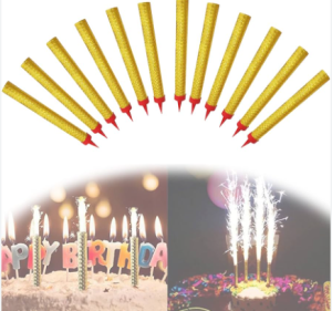 Sparkler Birthday Candles Image