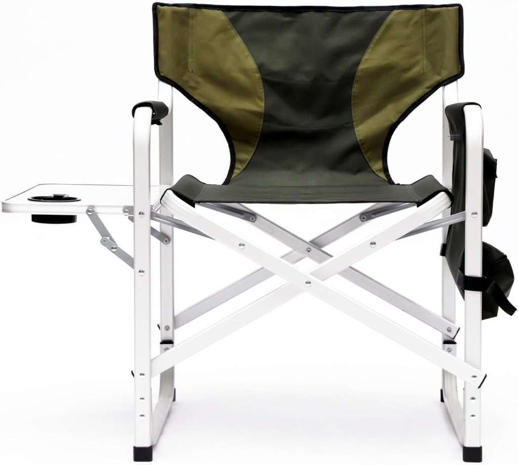 31.5" High Director's Chair, Aluminum Frame and Oxford Fabric Supports