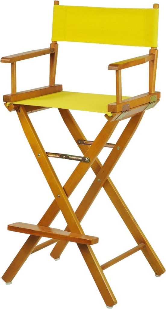 Casual Home 30" Director's Chair Honey Oak Frame