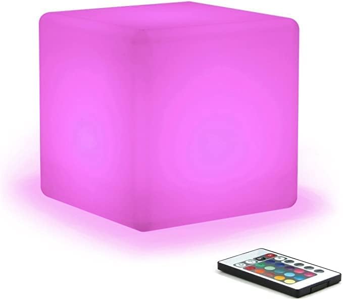 16-inch Rechargeable LED Cube Chair Light