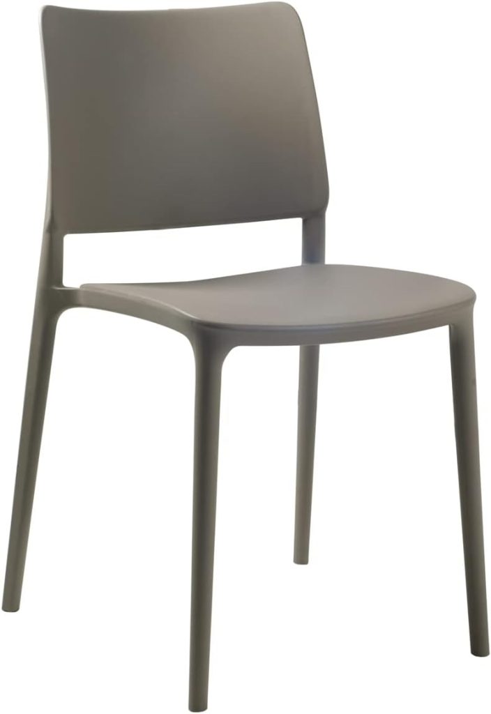 Cleo Indoor or Outdoor Modern Stackable Patio Dining Side Chair
