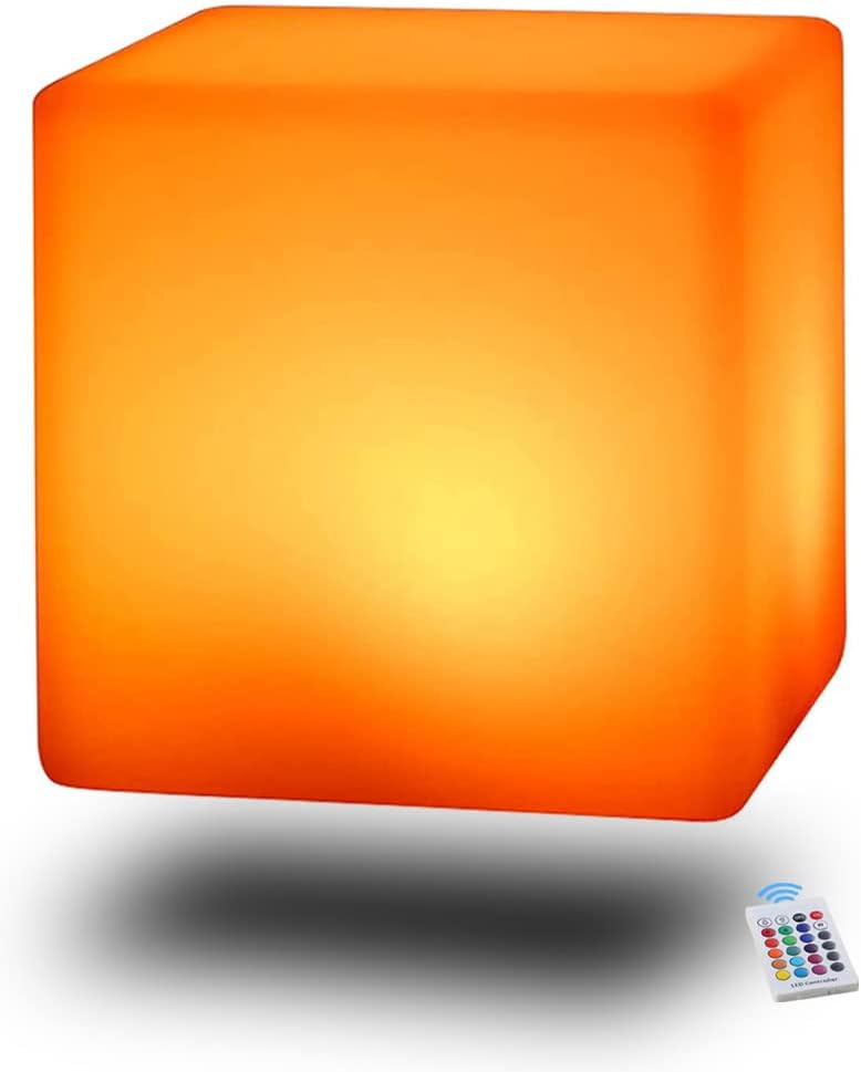 BLUEYE 16-Inch LED Cube Chair Light
