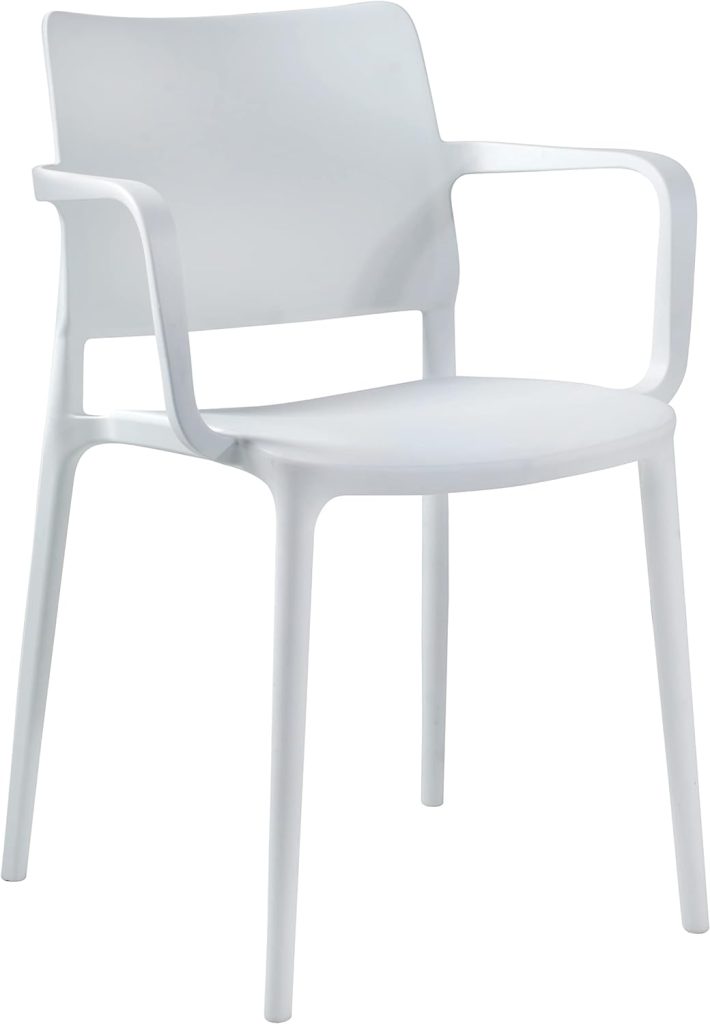 Modern Stackable Patio Dining Side Chair