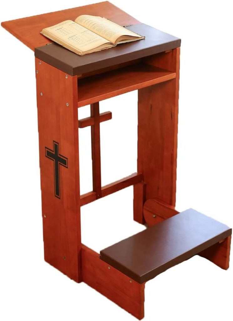 Wooden Prayer Table Prayer Bench Stool