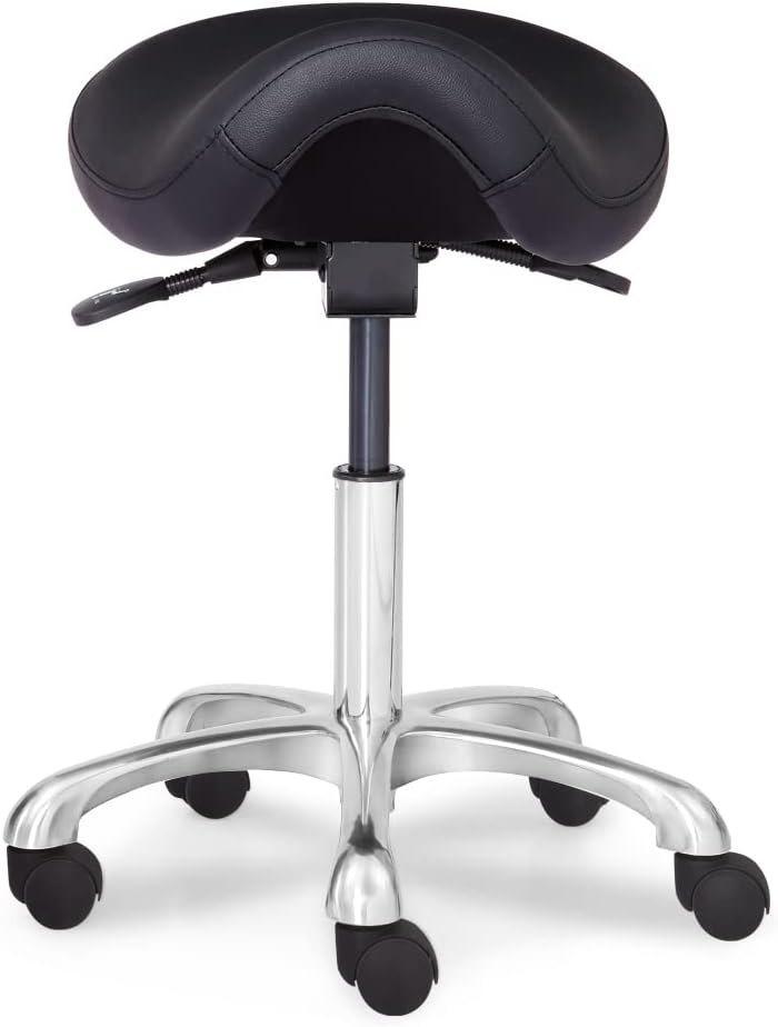 Saddle Stool- Rolling Spa Salon-Ergonomic Saddle Chair