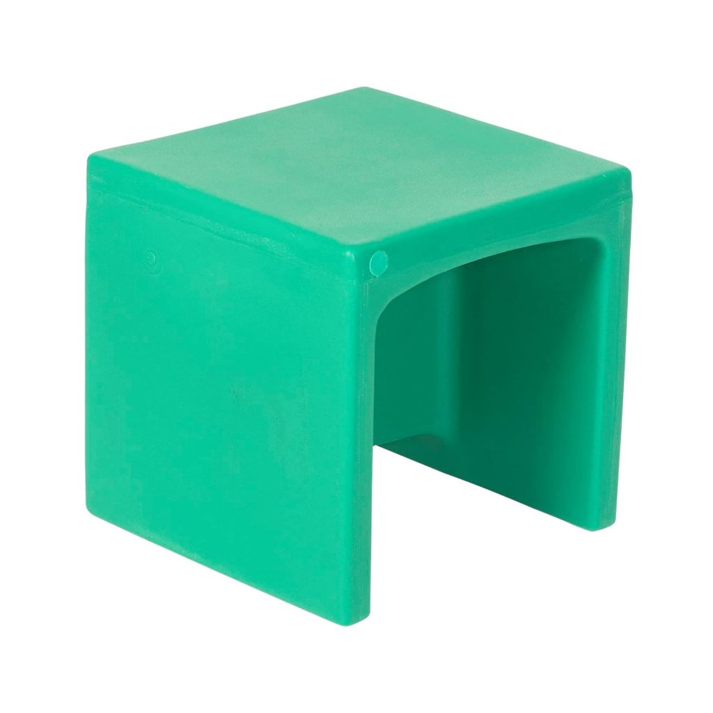 Green Cube Chair-Set of 2