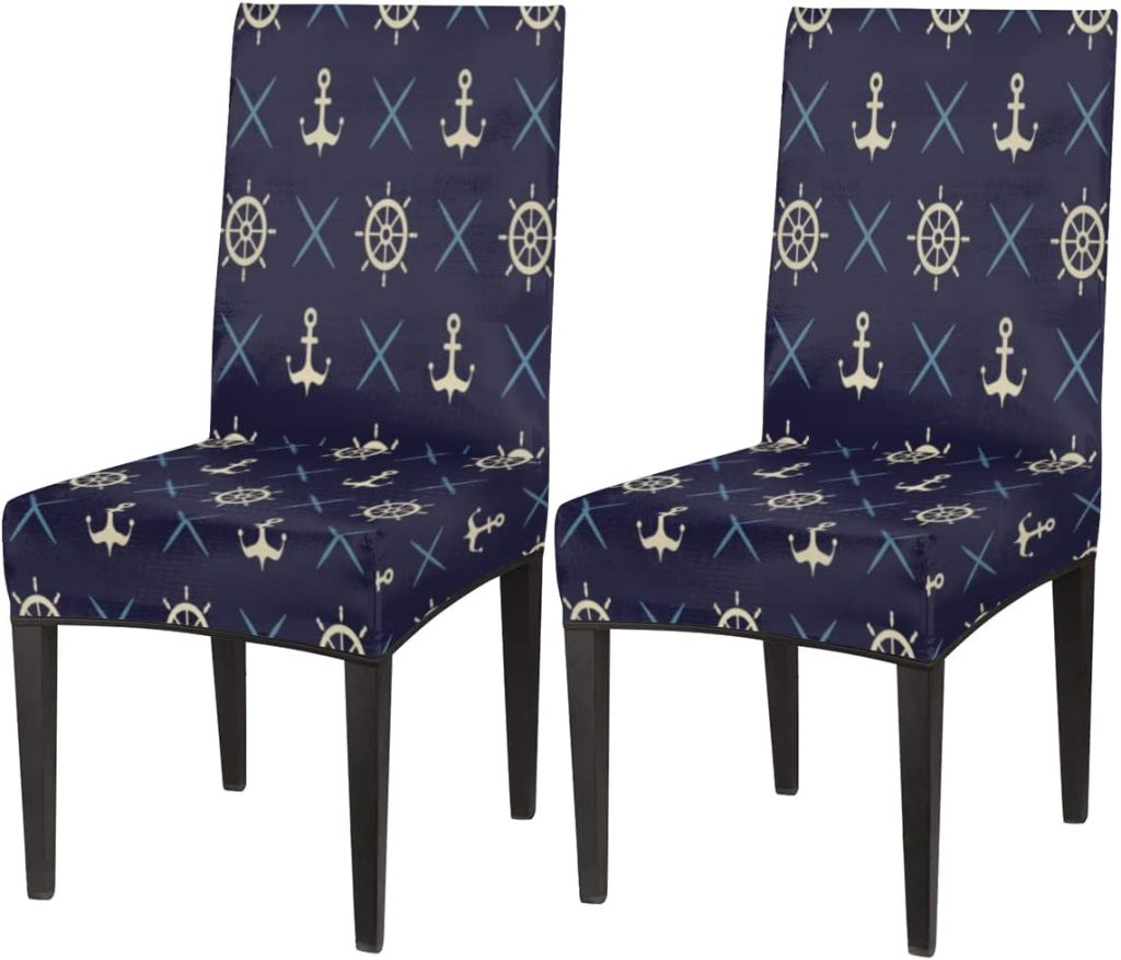 DJYQBFA Anchor Compass Chair Covers
