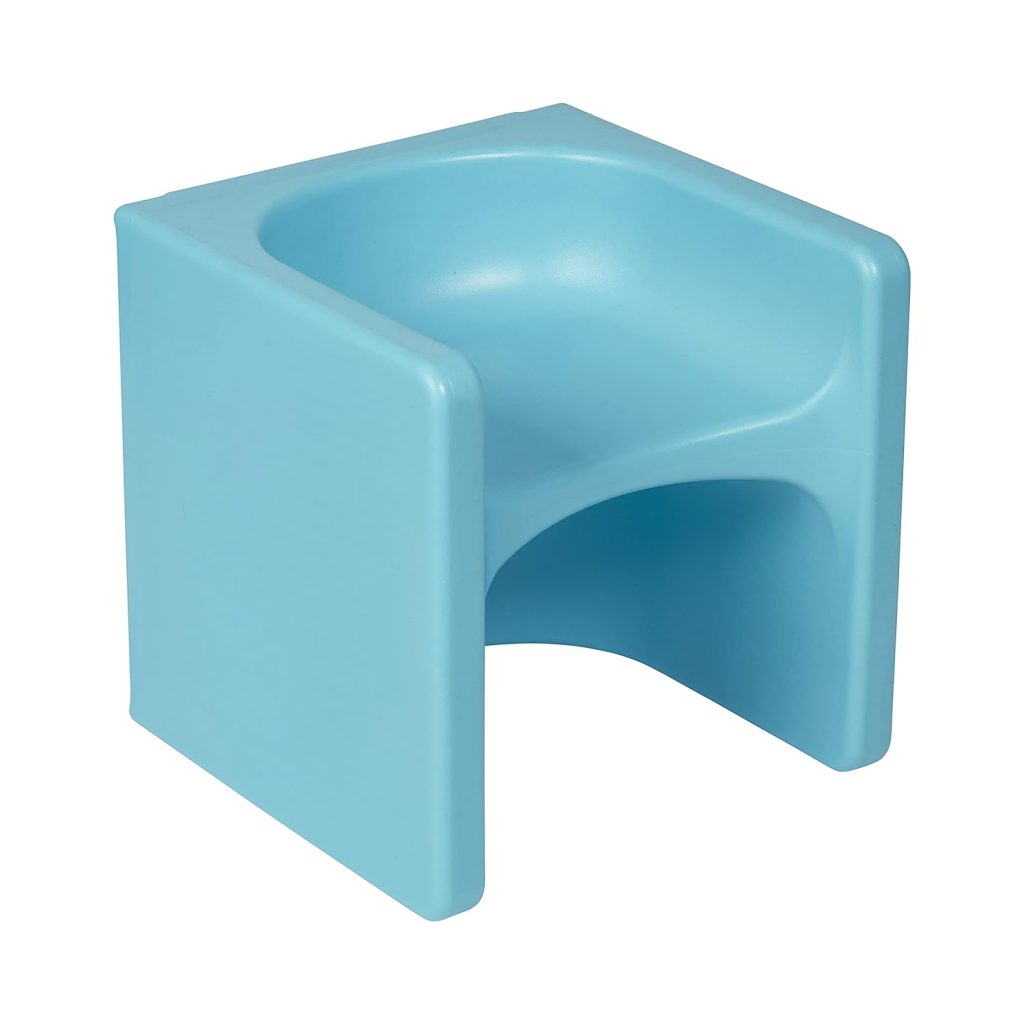 Tri-Me 3-In-1 Cube Chair, Kids Furniture, Cyan Blue