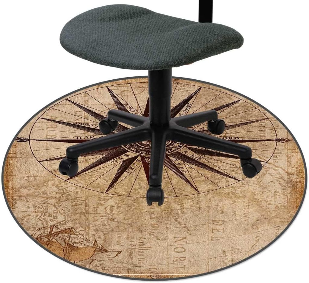 Compass Nautical Vintage Map High Chair