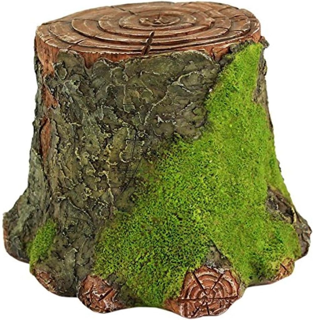 Mossy Tree Stump Display Figurines