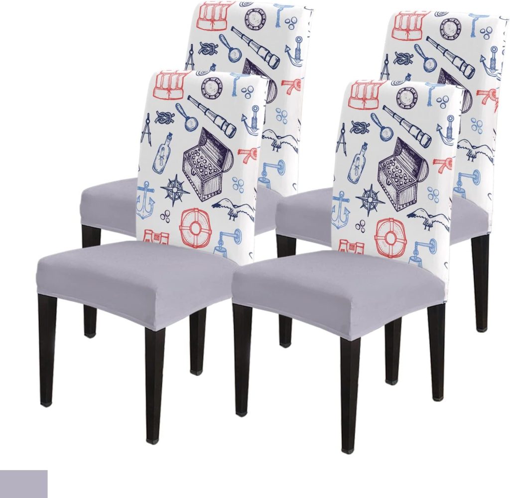 Stick Figure Bottle Compass Chair Covers