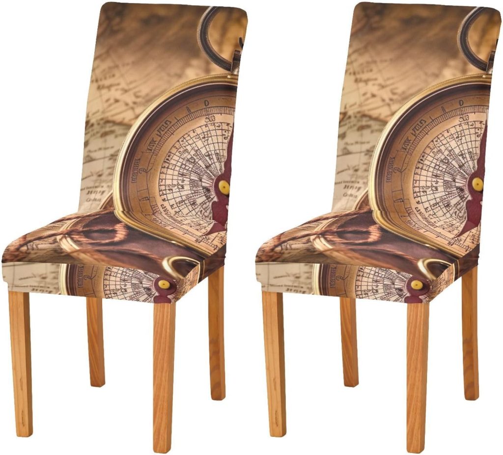 xigua Retro Compass Chair Covers